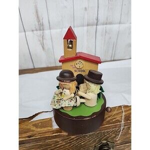 Dan's Kids Hummelwerk Wooden Folk Art Wood Rotating Music Box Musical